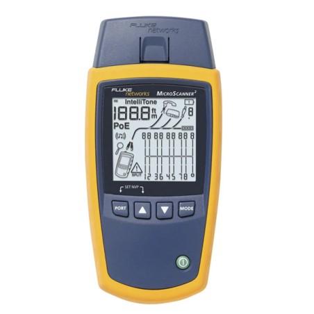 Verificador de cableado Ethernet Industrial MicroScanner 2  - 	2772449 Fluke - 1