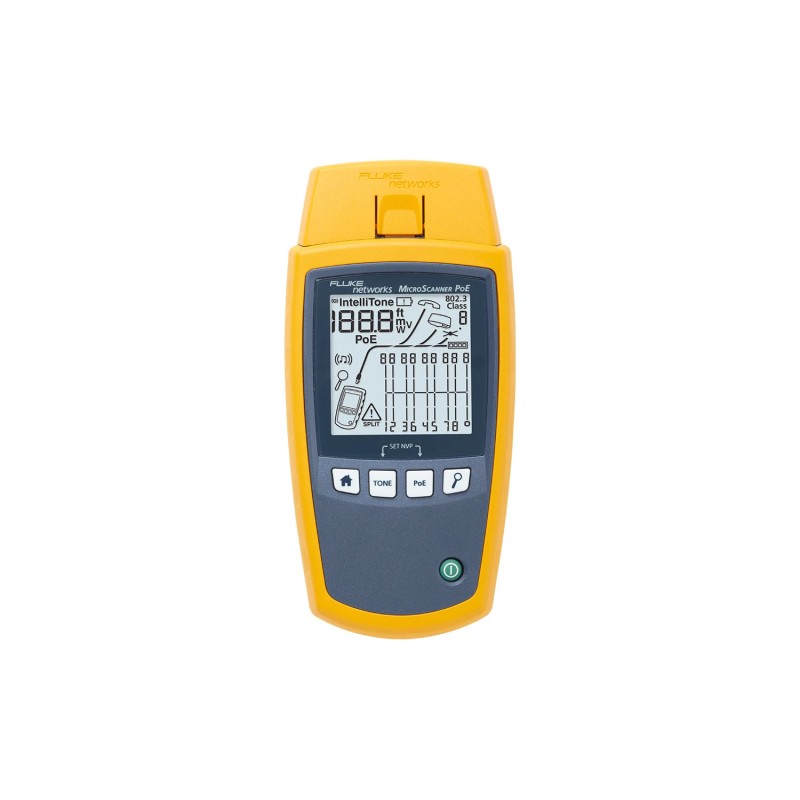 Verificador de cableado MicroScanner PoE de Fluke Networks - 5018508 Fluke - 1