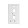 Face Plate Siemons Cat 6a - 2 puertos color blanco - 10GMX-FPS02-02B Siemon - 1