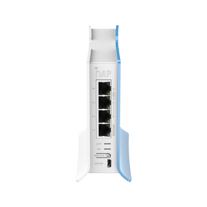 hAP lite TC - 4 Puertos Fast Ethernet, Wi-Fi 2.4 GHz 802.11 b/g/n y base - RB941-2ND-TC MIKROTIK - 2