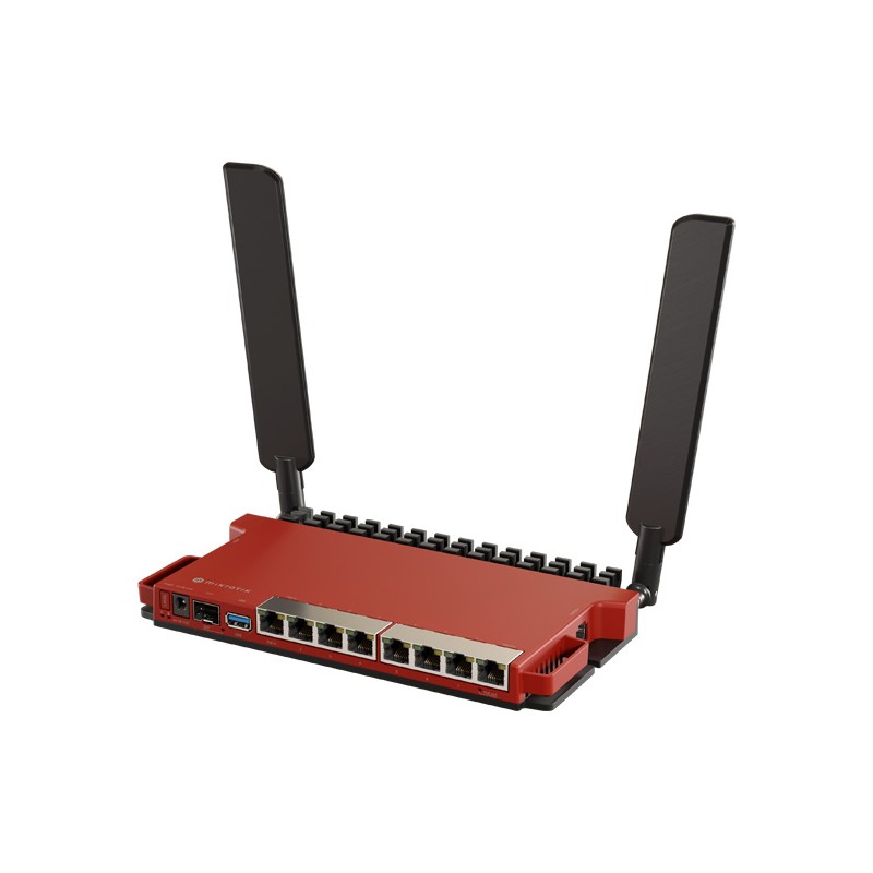 Router Board, 8 Puertos Gigabit + 1 puerto PoE-Out Pasivo, 1 Puerto SFP - L009UIGS-2HAXD-IN MIKROTIK - 1