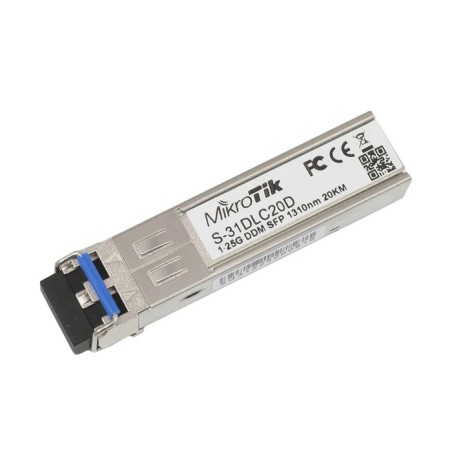 Transceptor MiniGbic SFP 1.25G LC Duplex para fibra Mono Modo 20 KM - S-31DLC20D MIKROTIK - 1