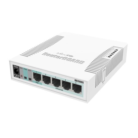 Switch Mikrotik 5 puertos Gigabit Ethernet y 1 SFP - RB260GS MIKROTIK - 2