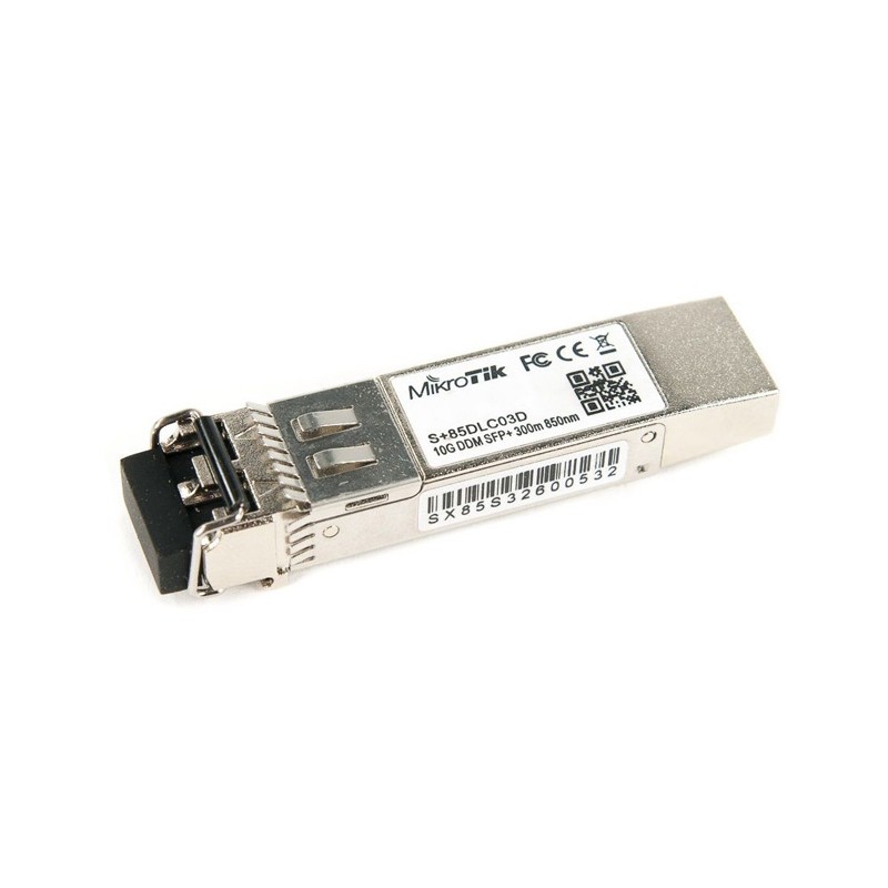 Transceptor MiniGbic SFP+ 10G LC Duplex para fibra Multi Modo 300mts - S+85DLC03D MIKROTIK - 2