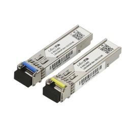 Transceptores MiniGbic SFP 1.25G LC WDM para fibra Mono Modo 20 Kms - S-3553LC20D MIKROTIK - 1