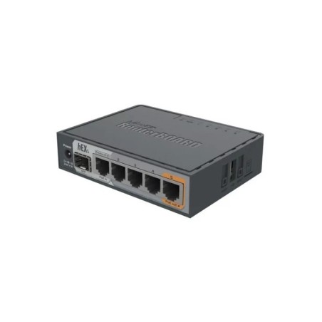 hEX S- Router Dual Core, 5 puertos Gigabit, 1 Puerto SFP, PoE in, PoE Out - RB760IGS MIKROTIK - 1