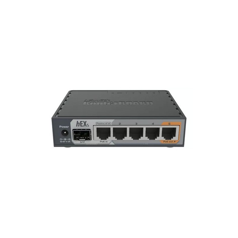 hEX S- Router Dual Core, 5 puertos Gigabit, 1 Puerto SFP, PoE in, PoE Out - RB760IGS MIKROTIK - 2