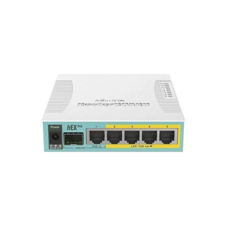 hEX PoE - Routerboard 5 puertos Gigabit Ethernet PoE 802.3at - RB960PGS MIKROTIK - 1