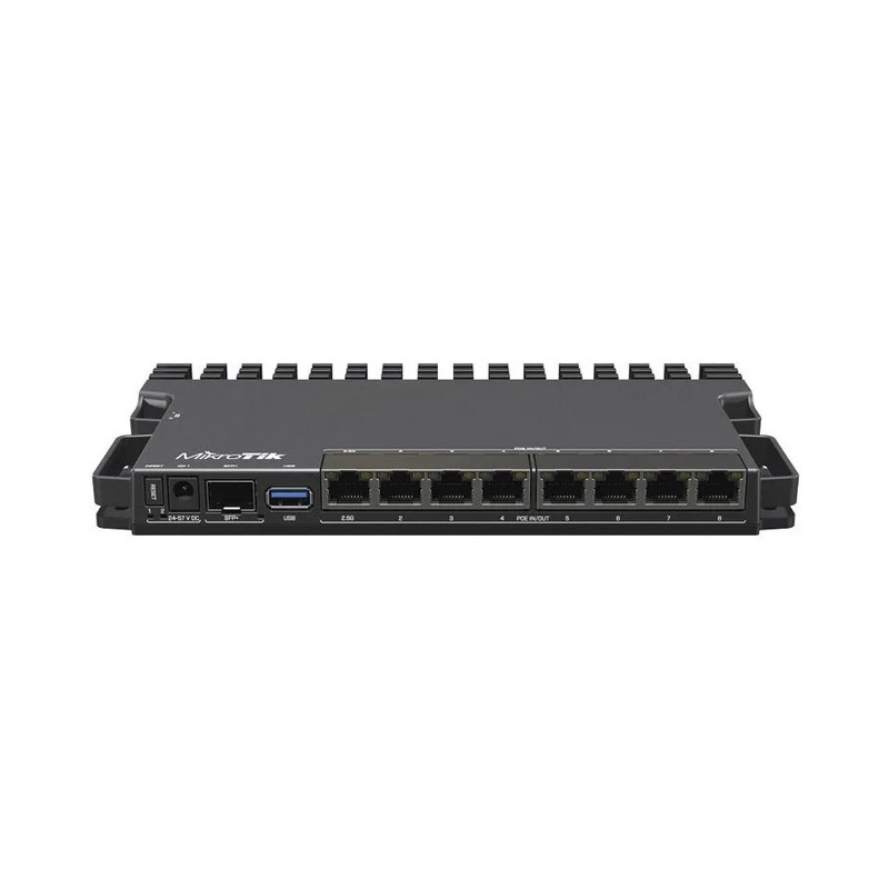 RB5009UG+S+IN - RouterBoard, CPU 4 Núcleos, 8 Puertos Gigabit, 1 SFP+ - RB5009UG+S+IN MIKROTIK - 1