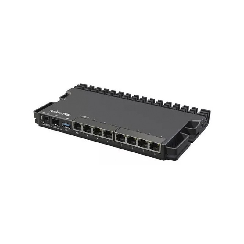 RB5009UG+S+IN - RouterBoard, CPU 4 Núcleos, 8 Puertos Gigabit, 1 SFP+ - RB5009UG+S+IN MIKROTIK - 2