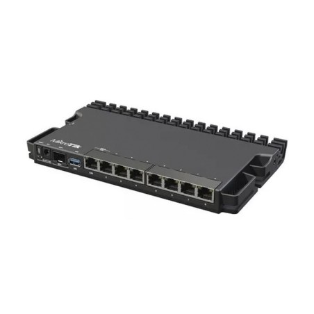 RB5009UG+S+IN - RouterBoard, CPU 4 Núcleos, 8 Puertos Gigabit, 1 SFP+ - RB5009UG+S+IN MIKROTIK - 2