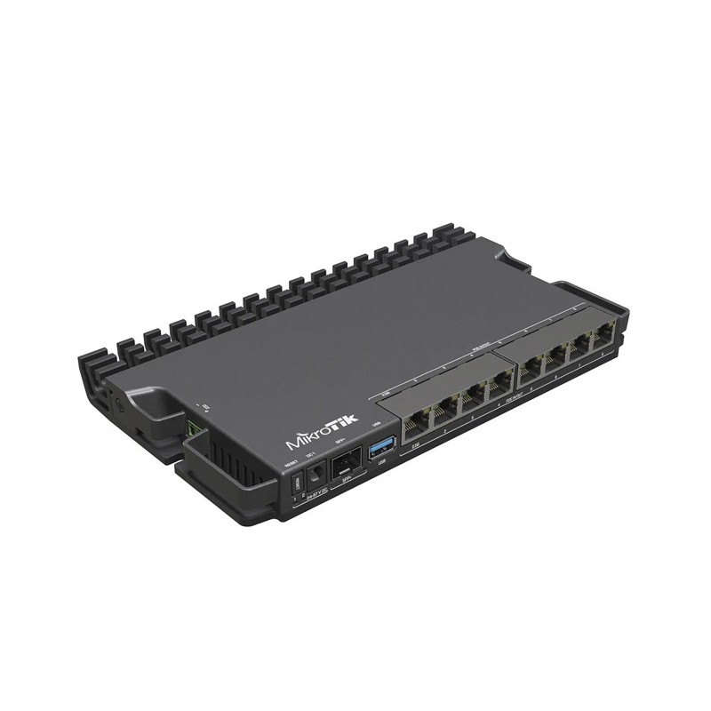 RB5009UPr+S+IN - 8 puertos PoE in/out, 1 SFP+, Solo RouterOS v7 MIKROTIK - 1