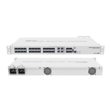 Cloud Router Switch Administrable L3, 4 puertos - TP/SFP, 20 Puertos SFP, 4 Puertos SFP+ - CRS328-4C-20S-4S+RM MIKROTIK - 1