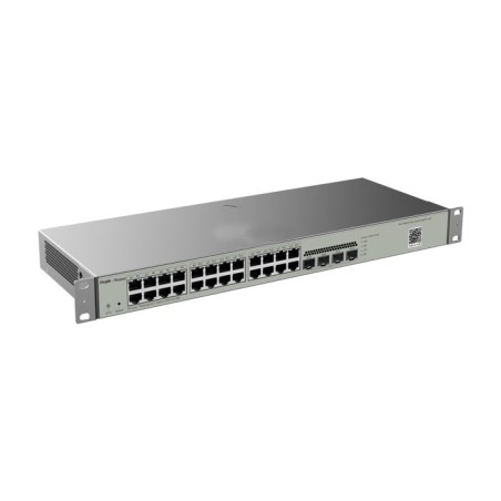 Switch No PoE - 28 Puertos Gigabit Capa 2, 24 x 10/100/1000Base-T + 4 Puertos SFP - RG-NBS3100-24GT4SFP-V2 Ruijie - 1