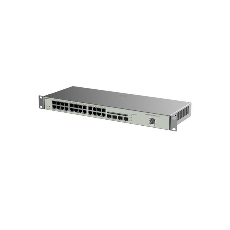 Switch No PoE - 28 Puertos Gigabit Capa 2, 24 x 10/100/1000Base-T + 4 Puertos SFP - RG-NBS3100-24GT4SFP-V2 Ruijie - 2