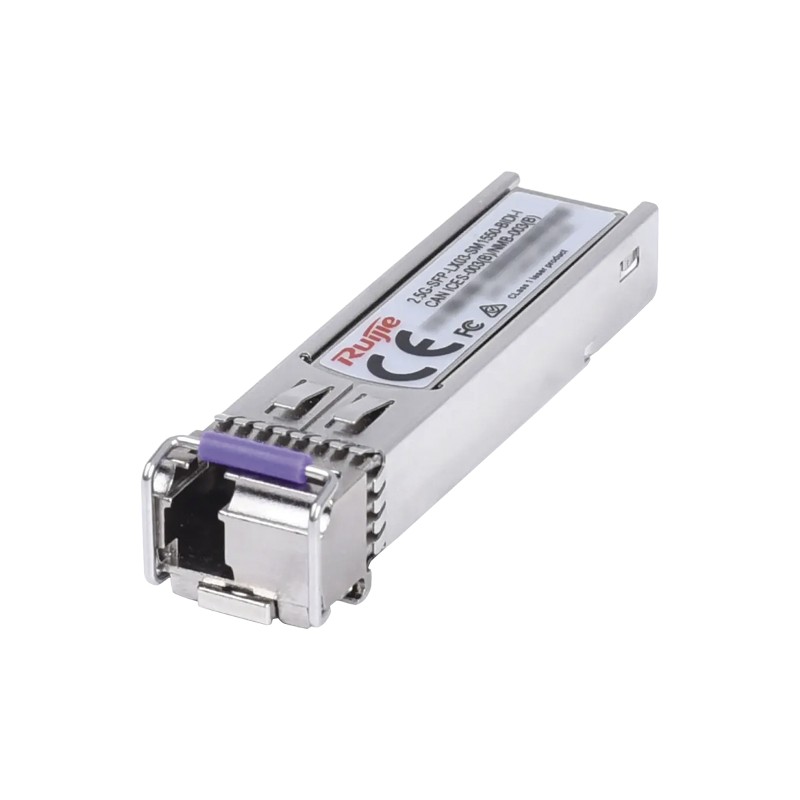 Transceptor SFP-RUIJIE-2.5Gb-Tx: 1550nm/Rx: 1310nm-Hasta 3 Km-Monomodo Bi-direccional - 2.5GSFPLX03SM1550BIDII  - 2