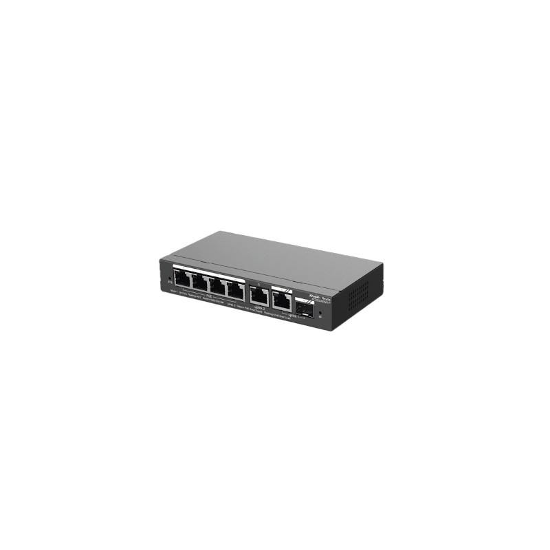 Switch-RUIJIE- 6 Puertos Gigabit-4 Puertos PoE+-802.3af/at Gigabit - RG-ES206GS-P  - 2