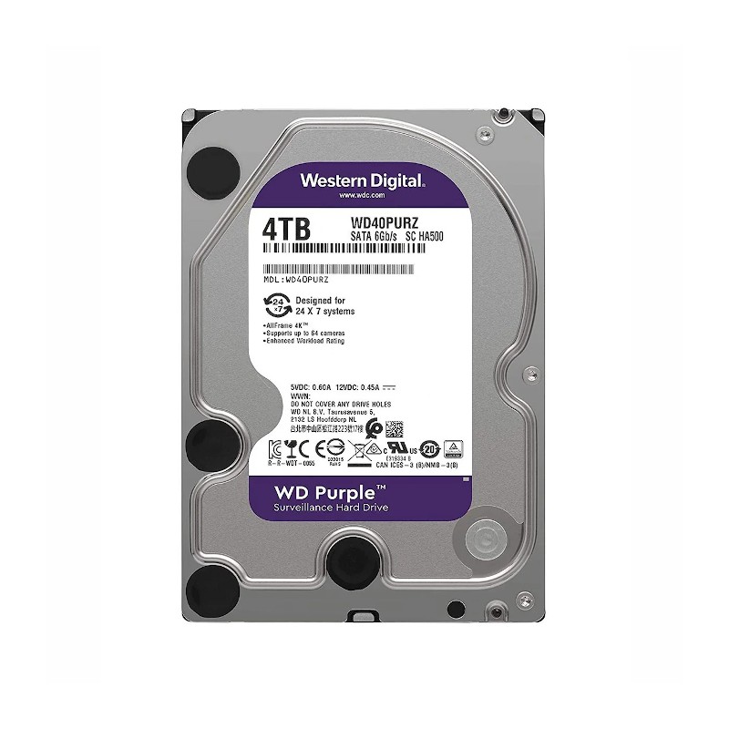 Disco duro-Western Digital-4TB-Para Videovigilancia - WD43PURZ Western Digital - 1