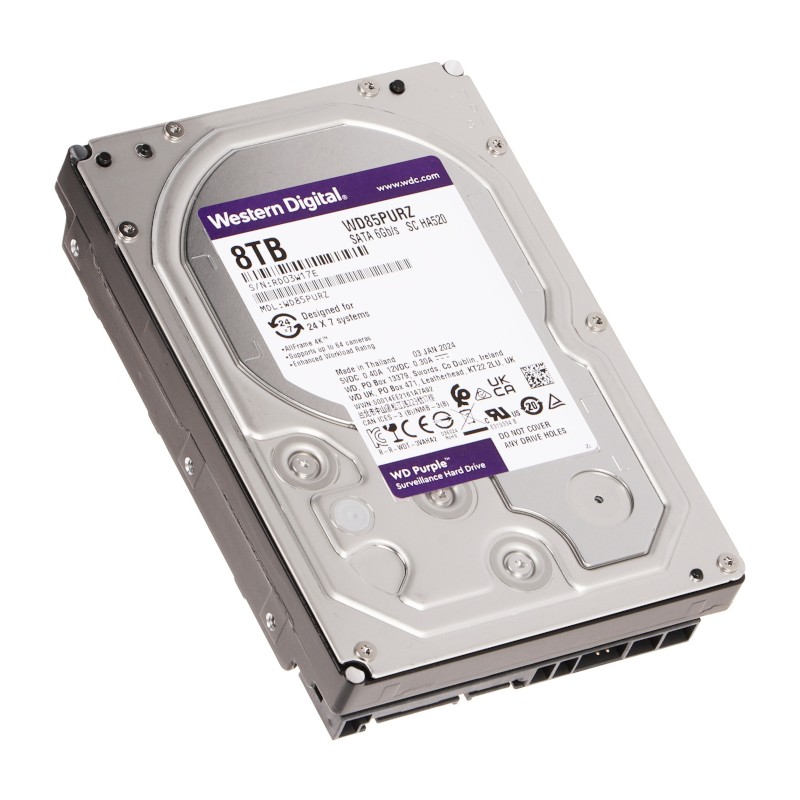 Disco duro-Western Digital-8TB-5640RPM-SATA III-Para Videovigilancia - WD85PURZ Western Digital - 2