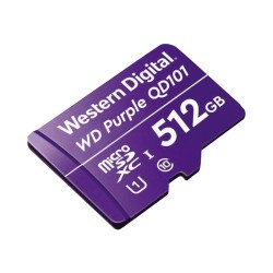 Memoria microSD-Western Digital-512 GB-PURPLE-Para Videovigilancia - WD512MSD  - 1