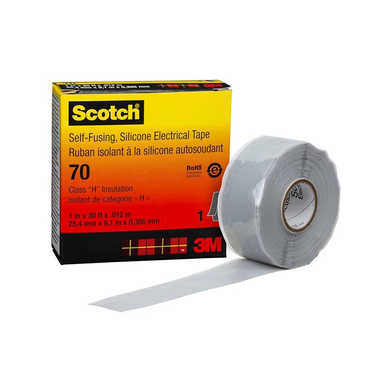 Cinta autofundente de caucho de silicona - 3M ™ Scotch 70 - 80611438617 3M - 1