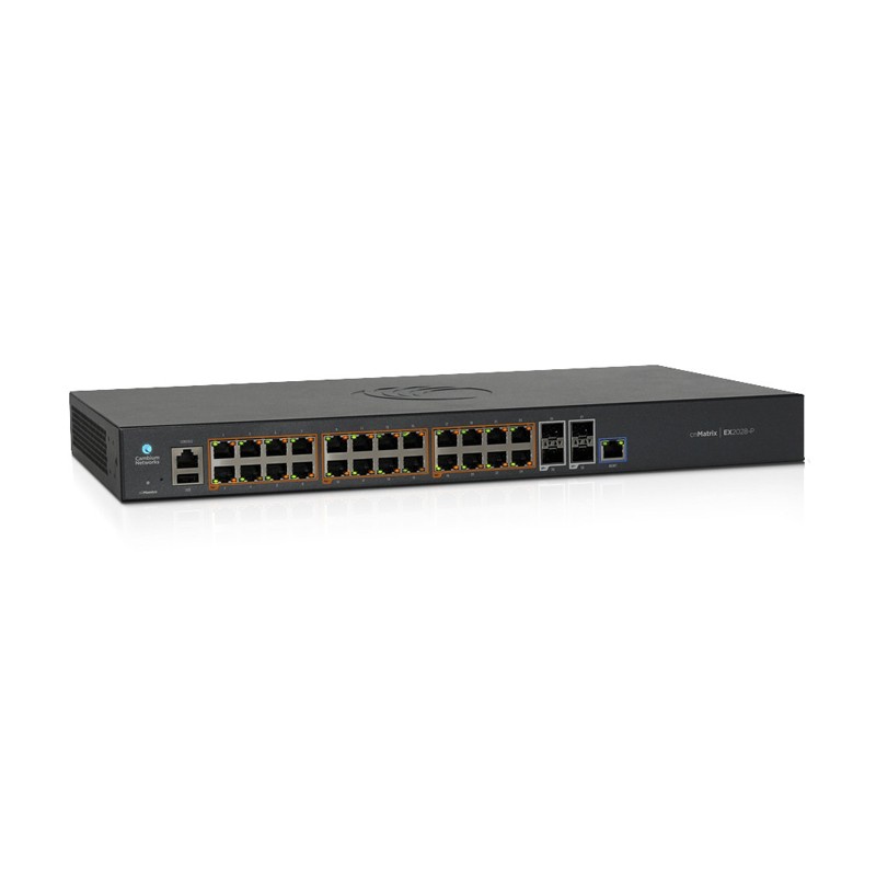 Switch cnMatrix EX2028-P capa 3 de 28 puertos (24 PoE Gigabit 802.3af/at, 4 SFP+) cambium networks - 2