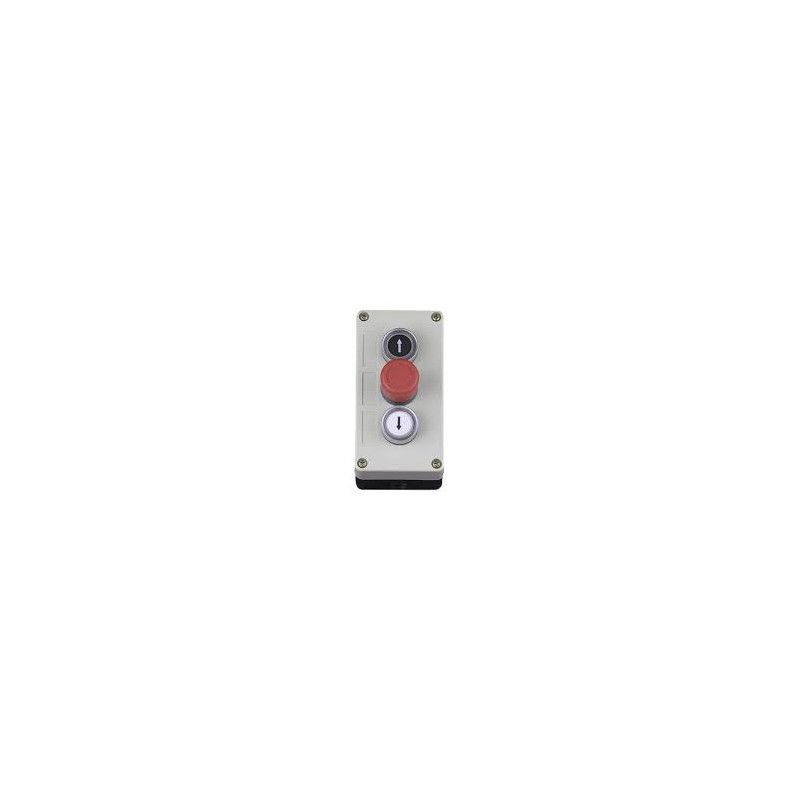 Botonera Triple con Boton de Stop Tipo Enclavado -  XBS-SW-03  - 1