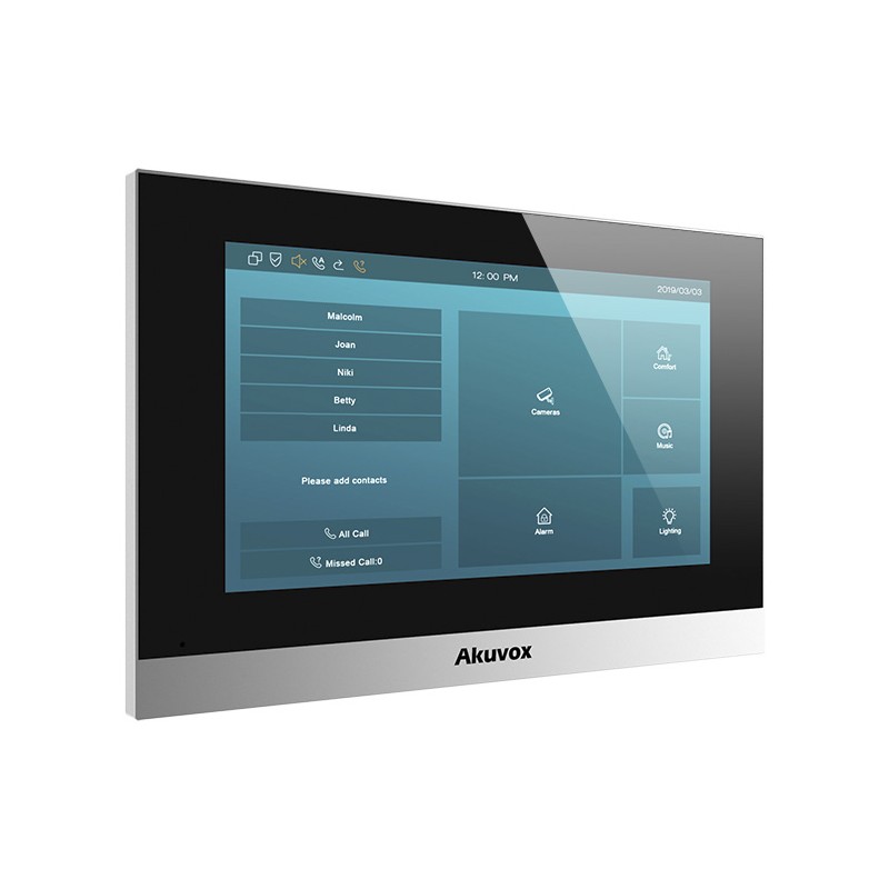 Monitor Interior IP - Wifi - PoE - Pantalla Touch 7" - C313W AKUVOX - 2