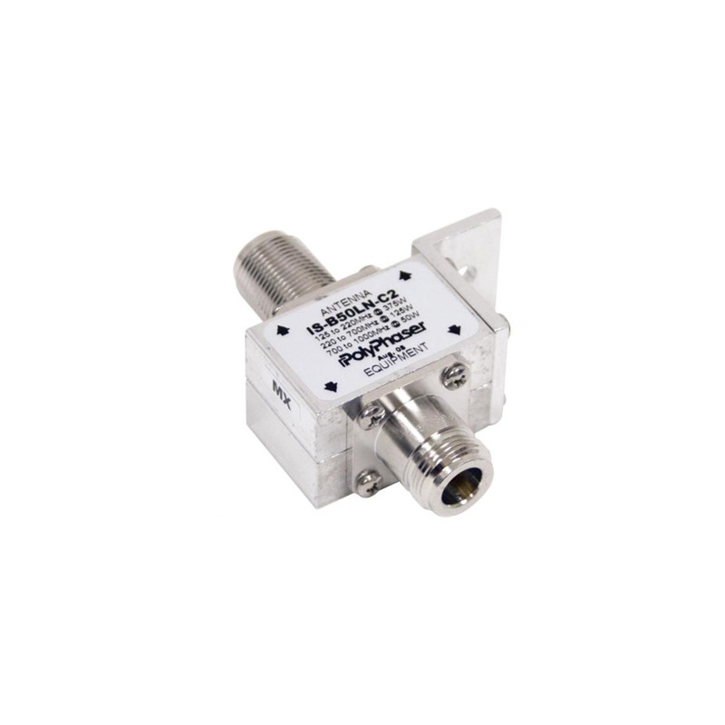 Protector RF Coaxial Para 10 - 1000 MHz - IS-B50LN-C2 POLYPHASER - 1