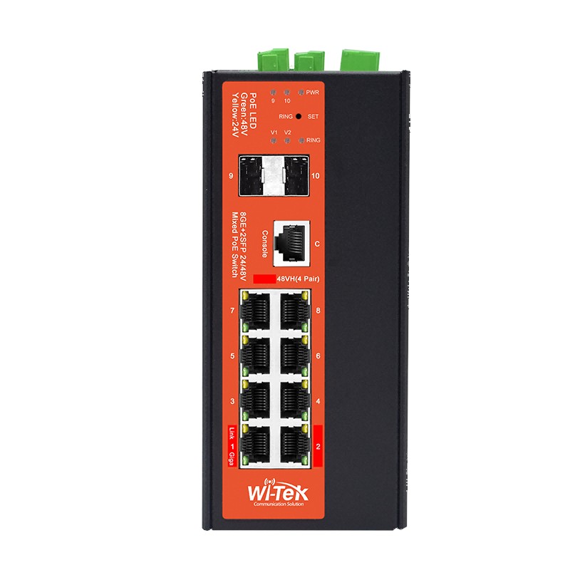 Switch Industrial administrable con 2 puertos PoE bt - WI-PMS310GF-ALIEN-I WI-TEK - 3