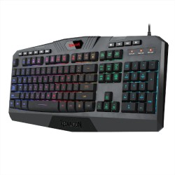 Teclado-Redragon-De Membrana-Cable de Goma reforzado Soporta 12 kg y 10000 flexiones-USB enchapado en oro - K503A-RGB-SP  - 2