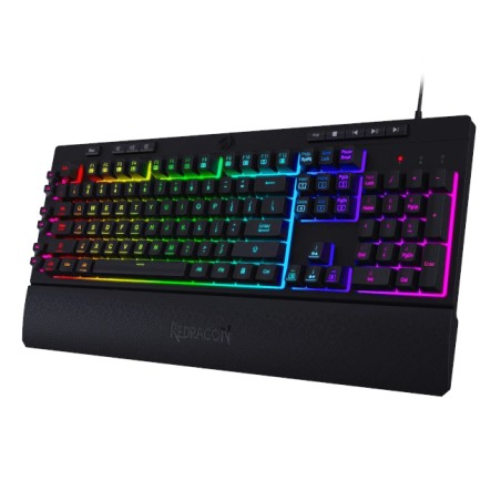 Teclado-Redragon-De Membrana-Cable Mayado reforzado Soporta 12 kg y 10000 flexiones-USB enchapado en oro - K512RGB-SP  - 1