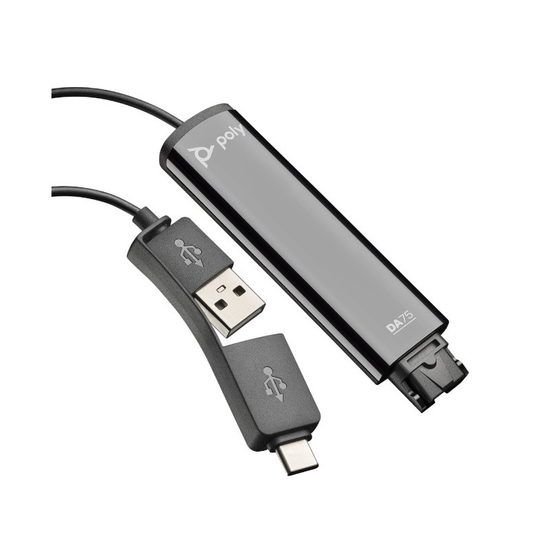 Adaptador USB a QD Poly DA75 - 786C6AA Poly - 1