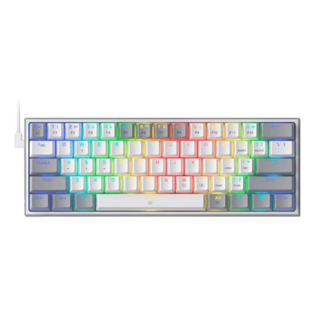 Teclado-Redragon-Mecanico-Plástico ABS reforzado-Cable USB Type-C-RGB Chroma - K616-RGB WG SP  - 2