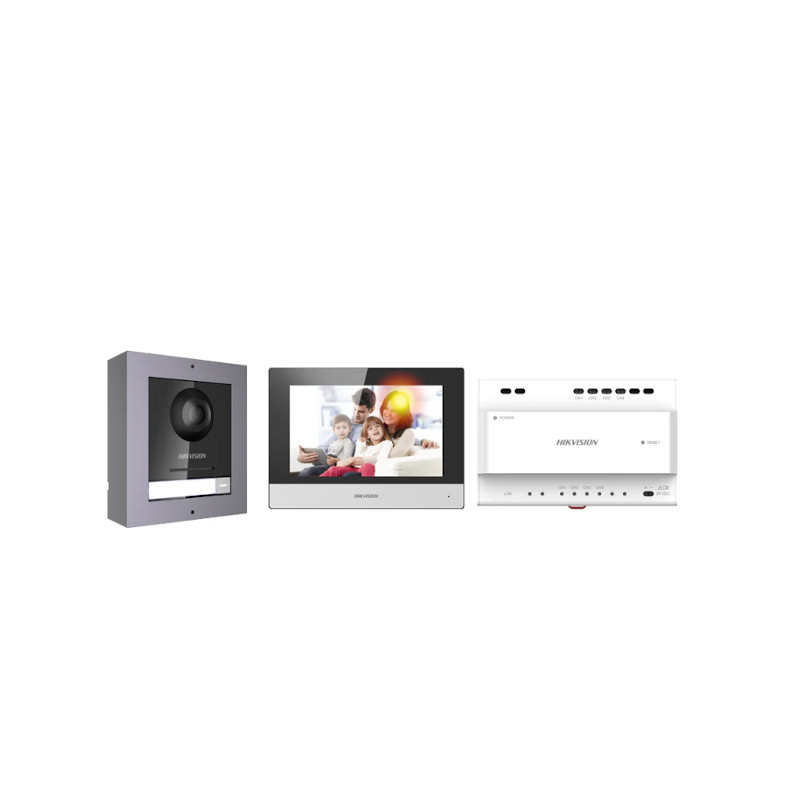 KIT Video Portero-HIKVISION-INCLUYE-DS-KD8003-IME2/Surface-DS-KH6320-WTE2-DS-KAD704-DS-KAW30-2N - DS-KIS702-B Hikvision - 2