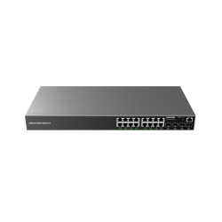 Switch Gigabit-GRANDSTREAM-PoE-16 puertos 10/100/1000 Mbps-4 Puertos SFP Uplink-240W-Compatible con GWN Cloud - GWN7802P GRANDST