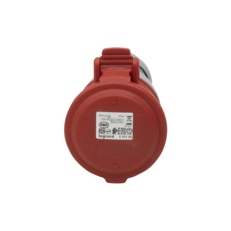 Base aérea P17 PRO. 3P+N+T  16Amp - 380/415 V~  IP44 Rojo - 555109 Legrand - 1