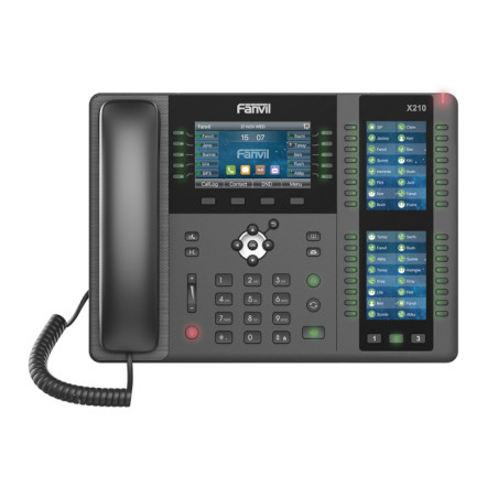 Teléfono IP Para Recepción-FANVIL-20 Líneas SIP-PoE-Bluetooth Integrado-Puertos Gigabit-Audio HD-Soporte ajustable - X-210 FANVI