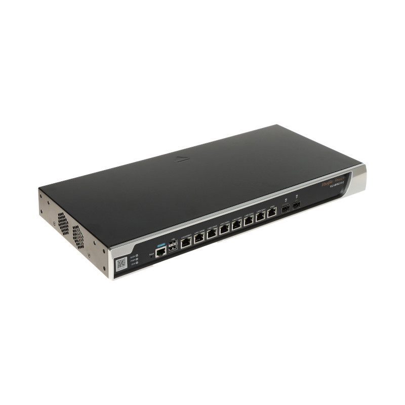 Router de Seguridad-RUIJIE-Administrable en la Nube-Alto Rendimiento-Hasta 2000 Clientes-2.5 Gbps, 10G SFP+ - RG-NBR6215-E Ruiji