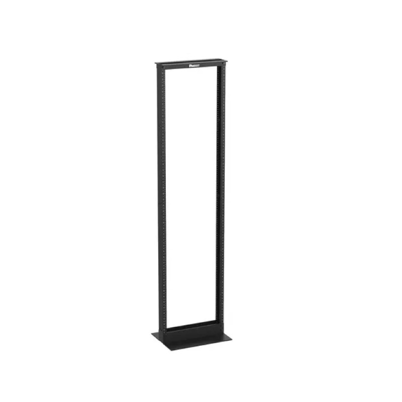 Rack de 2 postes - 45RU - aluminio - negro - R2P Panduit - 1