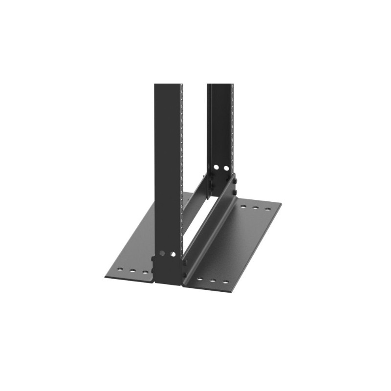 Rack de 2 postes - 45RU - aluminio - negro - R2P Panduit - 2