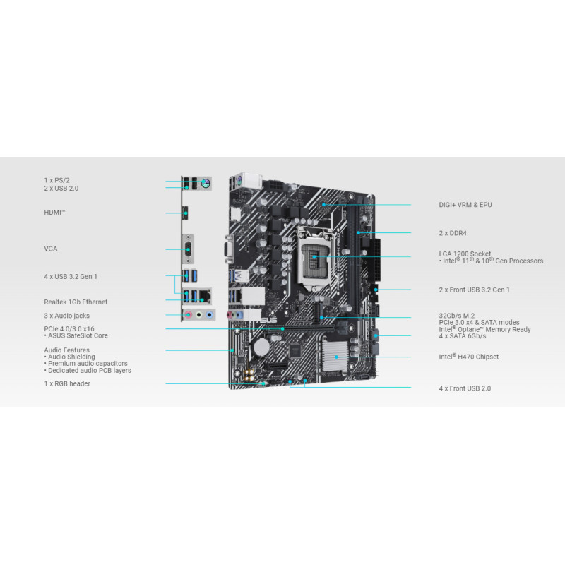 Computador de escritorio - Intel Core i3 - G10382HS Caja ATX Power Group: X18 Power Group - 3