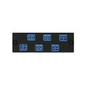 Panel para adaptador de fibra LC OS1/OS2 dúplex LC azul - FAP6WBUDLCZ  - 1