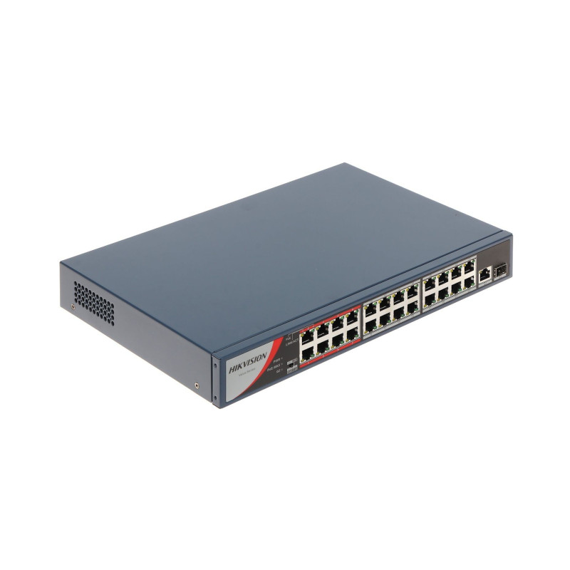 Conmutador POE Fast Ethernet de 24 puertos no administrado - DS-3E0326P-E/M(B) Hikvision - 2