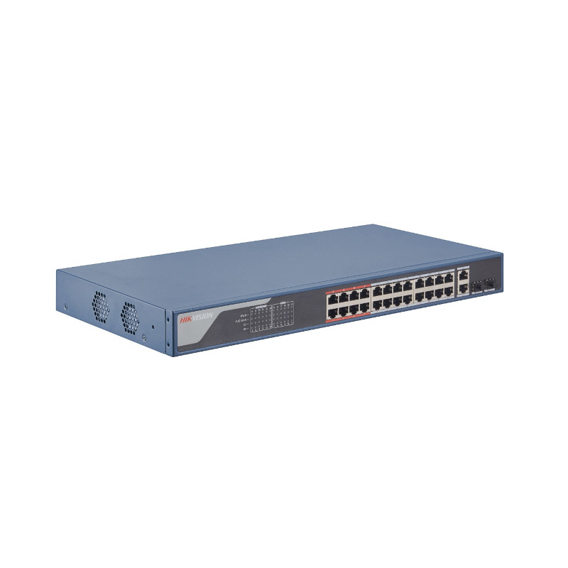 Conmutador PoE inteligente Fast Ethernet de 24 puertos - DS3E1326PEI(B) Hikvision - 2