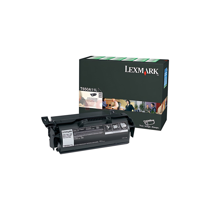 Toner-Lexmark-Color negro-Láser monocromático-300 x 400 x 162 mm-Hasta 7.000 páginas - T650A11L  - 2