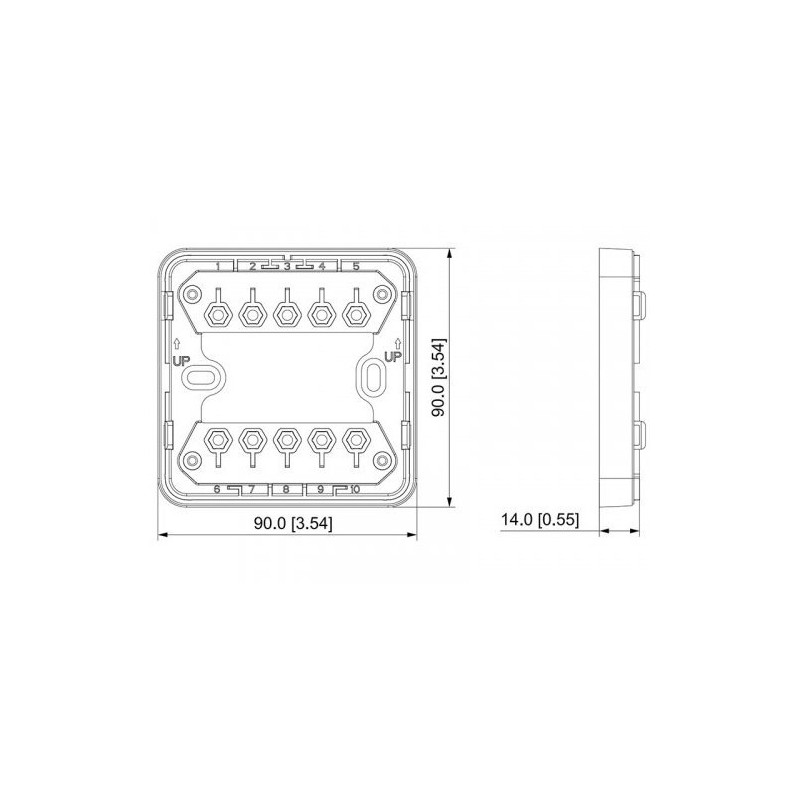 Base para módulo de entrada/salida - DHI-HY-MKDZ2 Dahua - 1