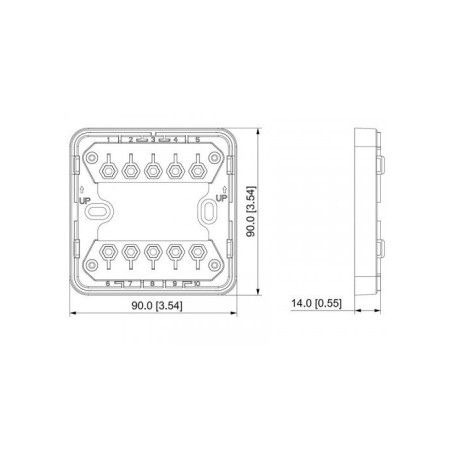 Base para módulo de entrada/salida - DHI-HY-MKDZ2 Dahua - 1