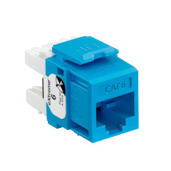 Salida lógica AZUL para datos sencillo Cat. 6 - Jack RJ-45 - 61110-RL6 Leviton - 1