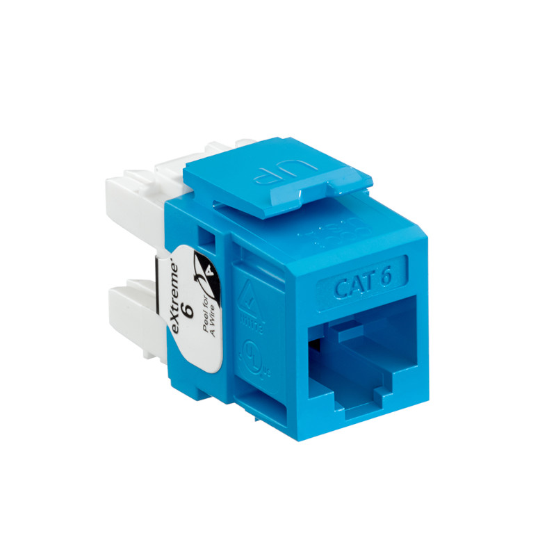 Salida lógica AZUL para datos sencillo Cat. 6 - Jack RJ-45 - 61110-RL6 Leviton - 1